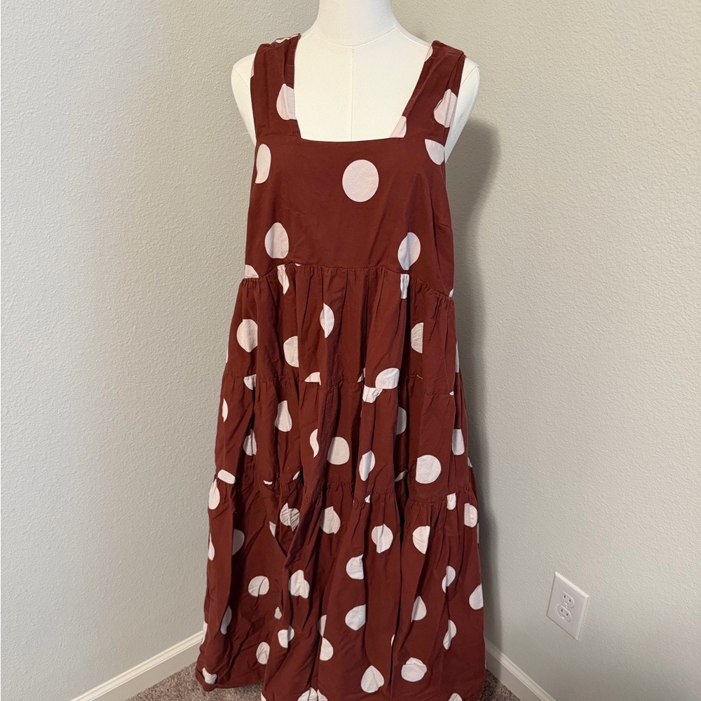 Anthropologie Helena Square Neck Babydoll Dress